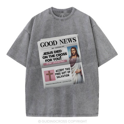 Good News  Christian Washed T-Shirt