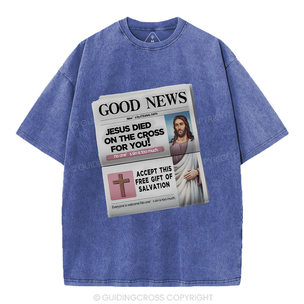 Good News  Christian Washed T-Shirt