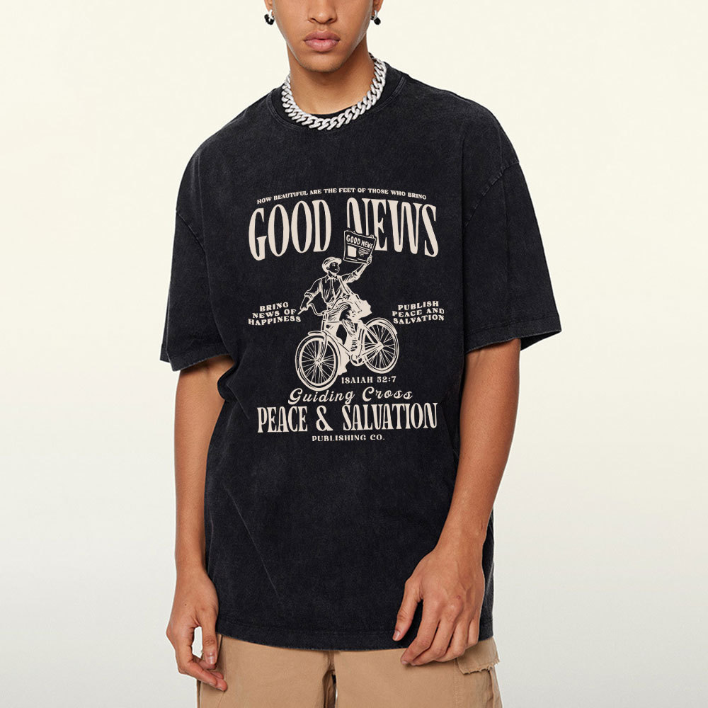 Good News Christian Washed T-Shirt