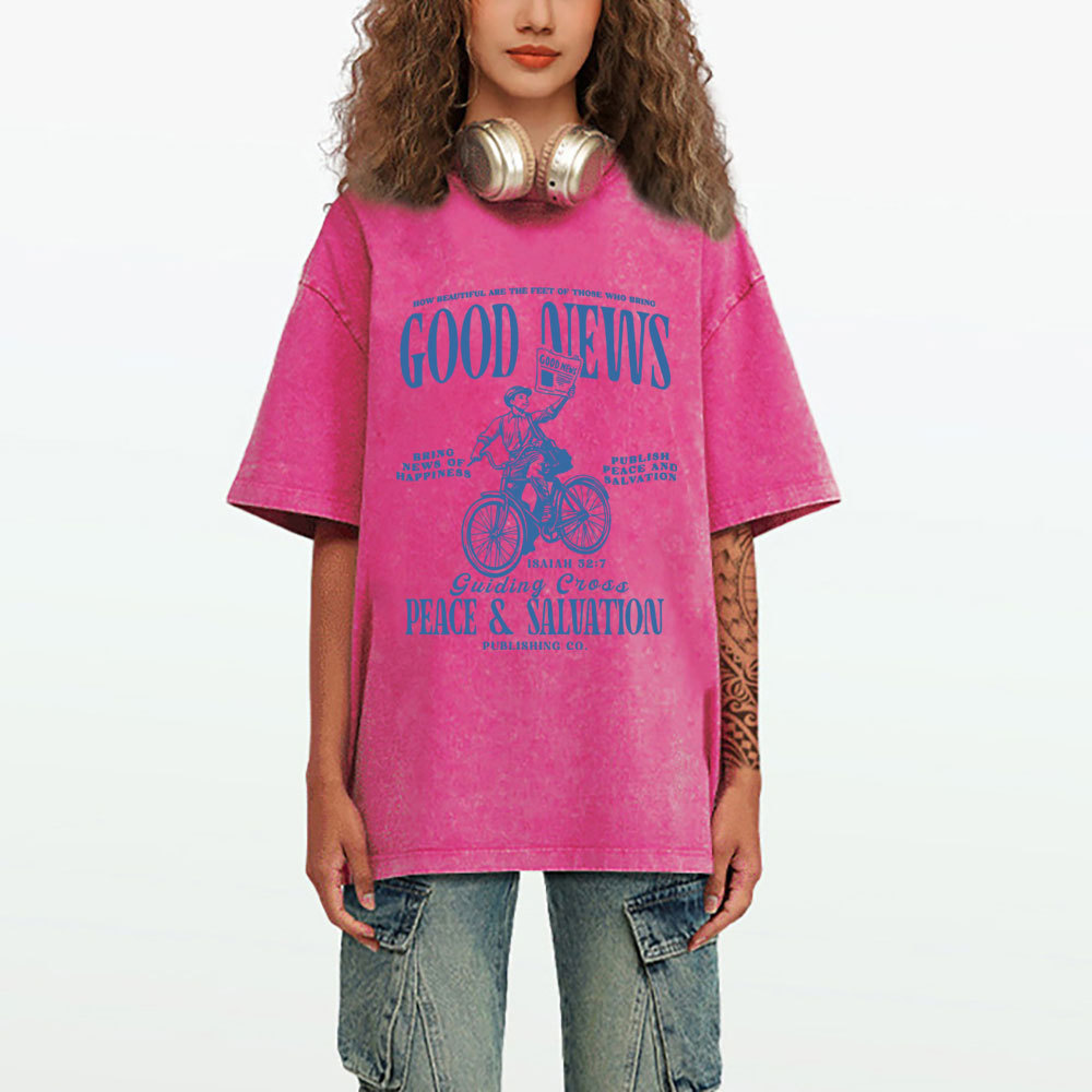 Good News Christian Washed T-Shirt