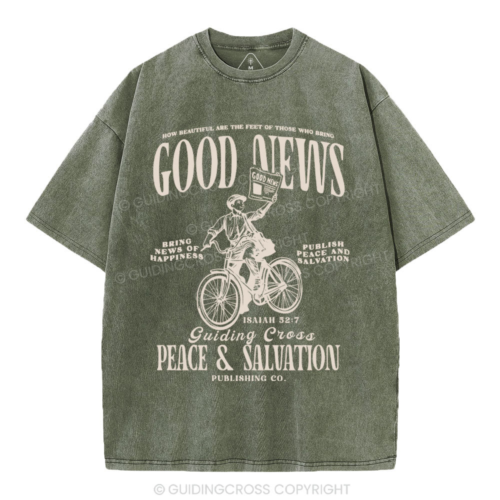 Good News Christian Washed T-Shirt
