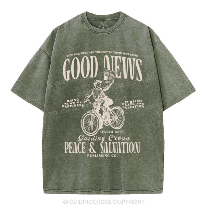 Good News Christian Washed T-Shirt