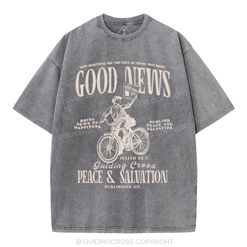 Good News Christian Washed T-Shirt
