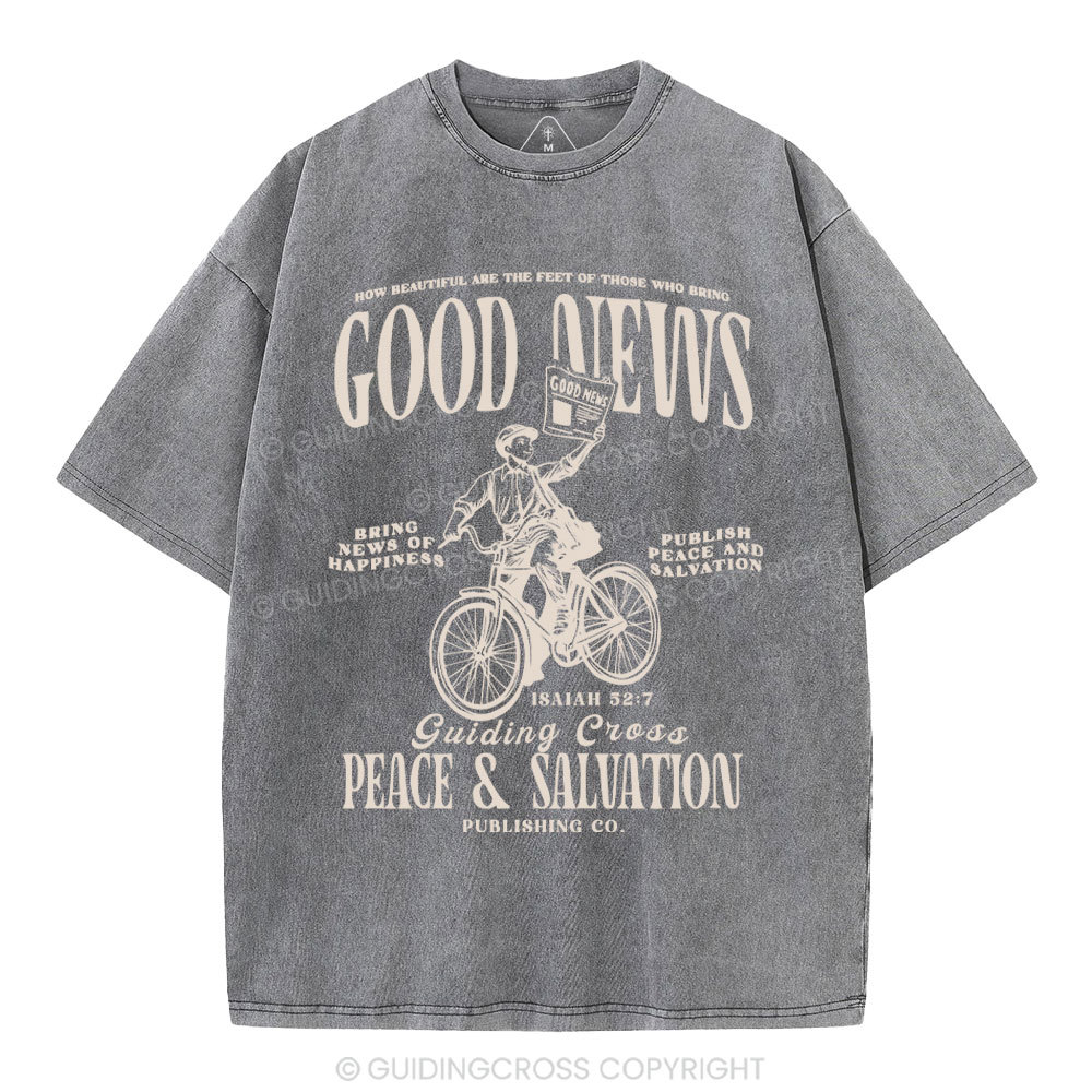 Good News Christian Washed T-Shirt