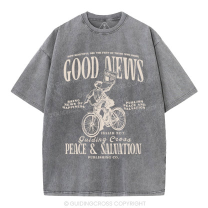 Good News Christian Washed T-Shirt