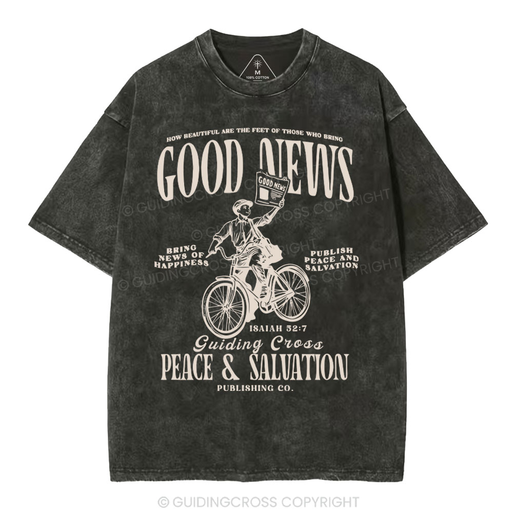 Good News Christian Washed T-Shirt