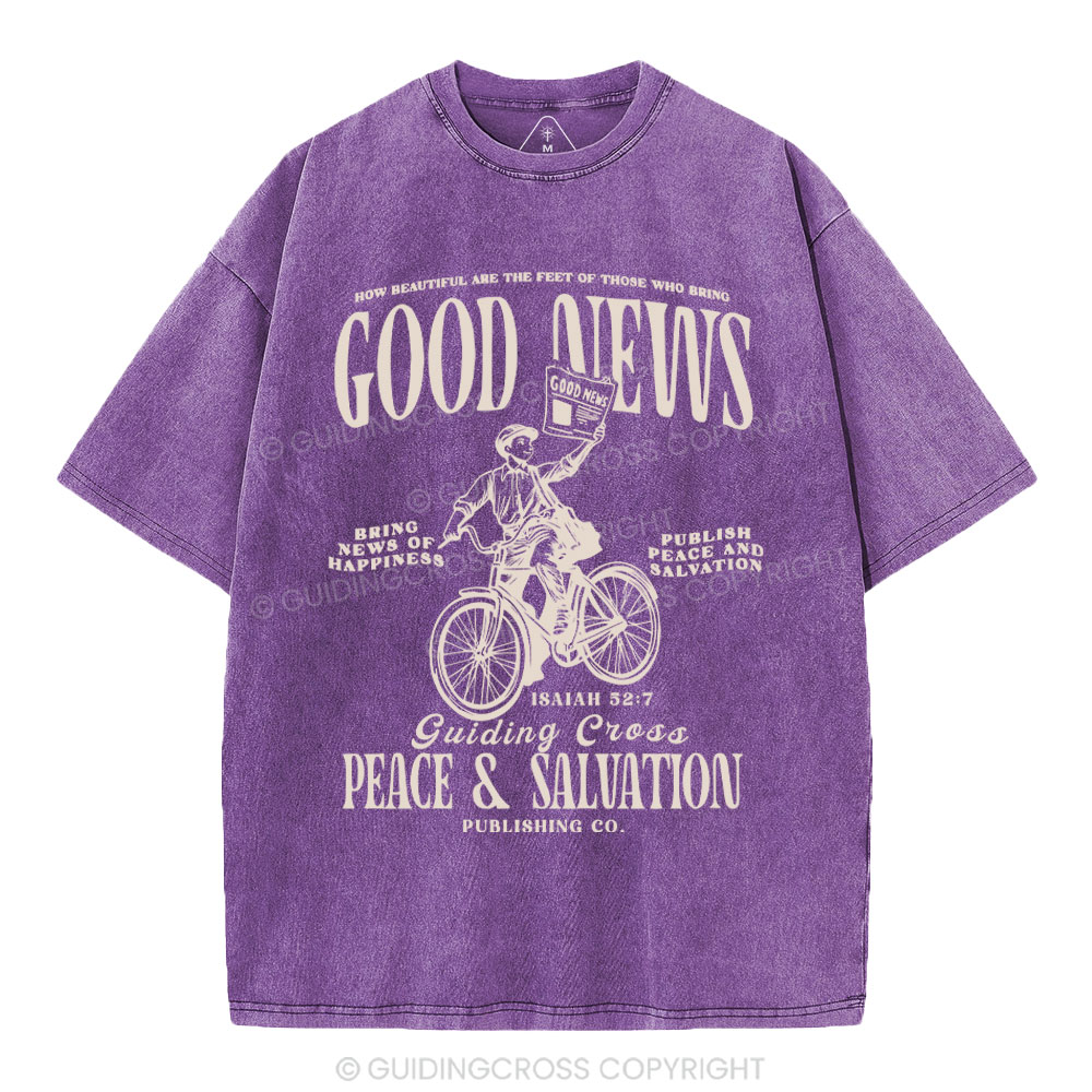 Good News Christian Washed T-Shirt