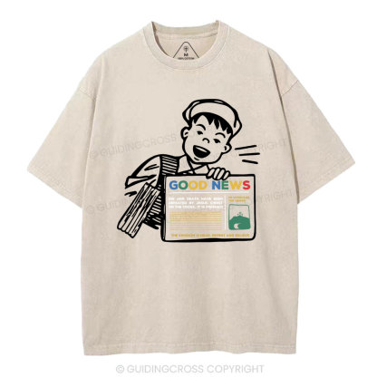 Good News Christian Washed T-Shirt