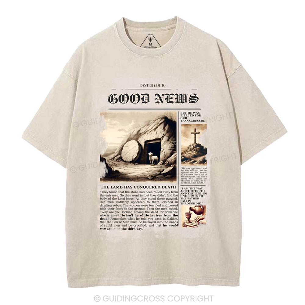 Good News  Christian Washed T-Shirt