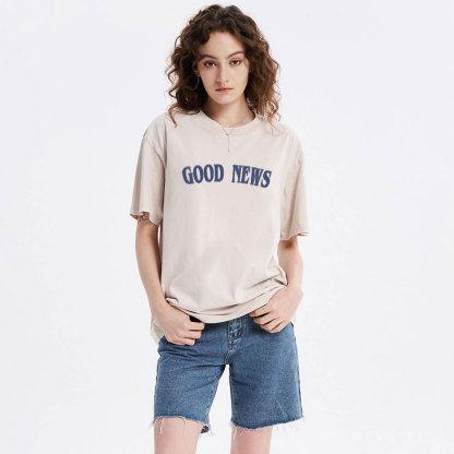 Good News Christian Washed T-Shirt