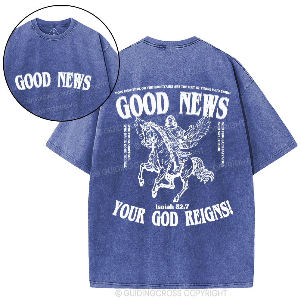 Good News Christian Washed T-Shirt