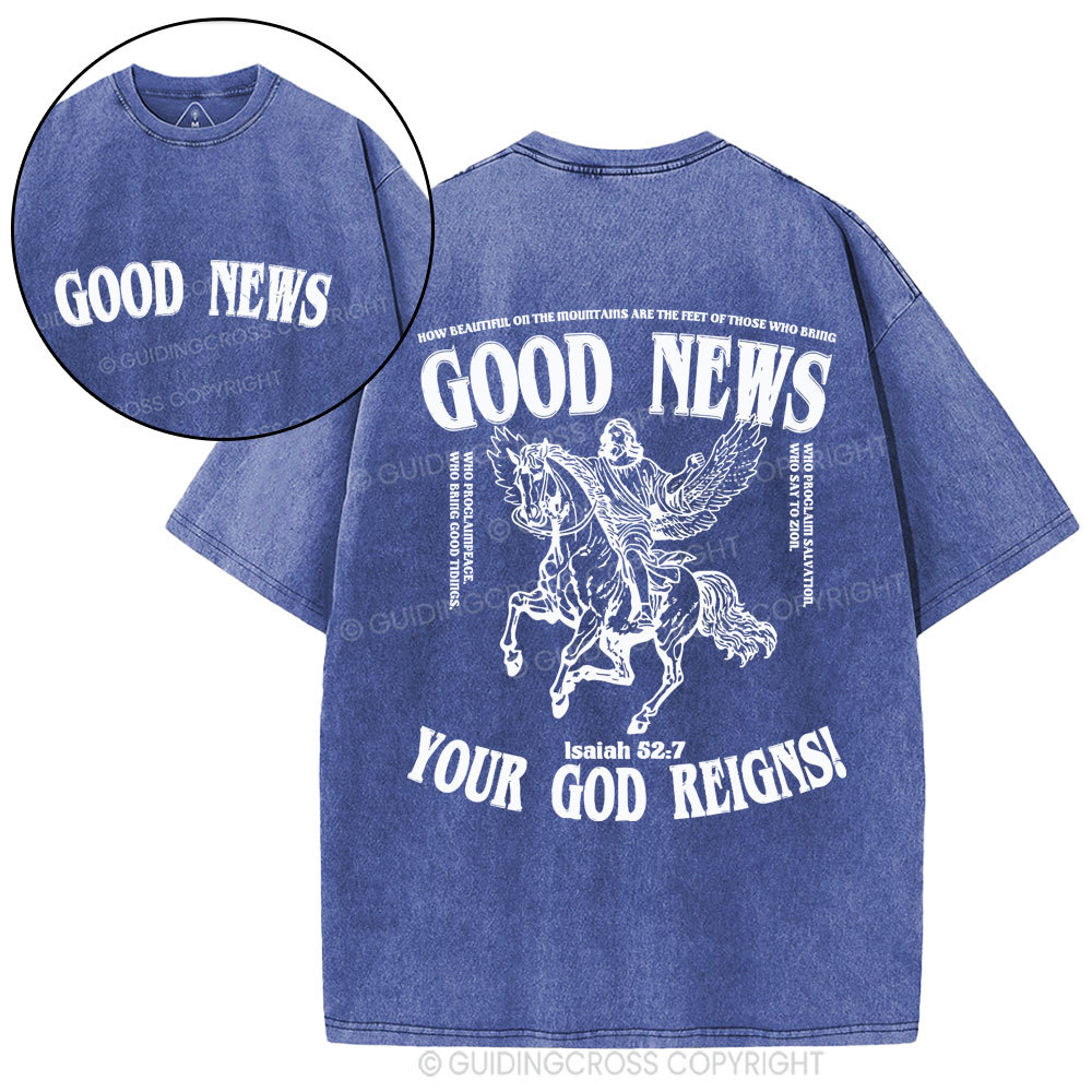 Good News Christian Washed T-Shirt