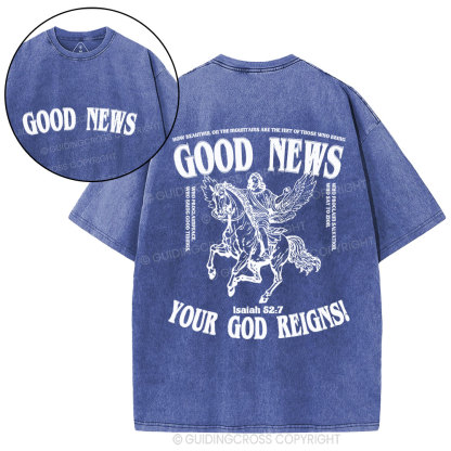 Good News Christian Washed T-Shirt