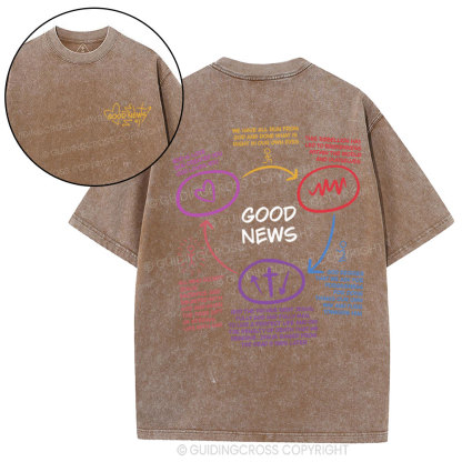 Good News  Christian Washed T-Shirt