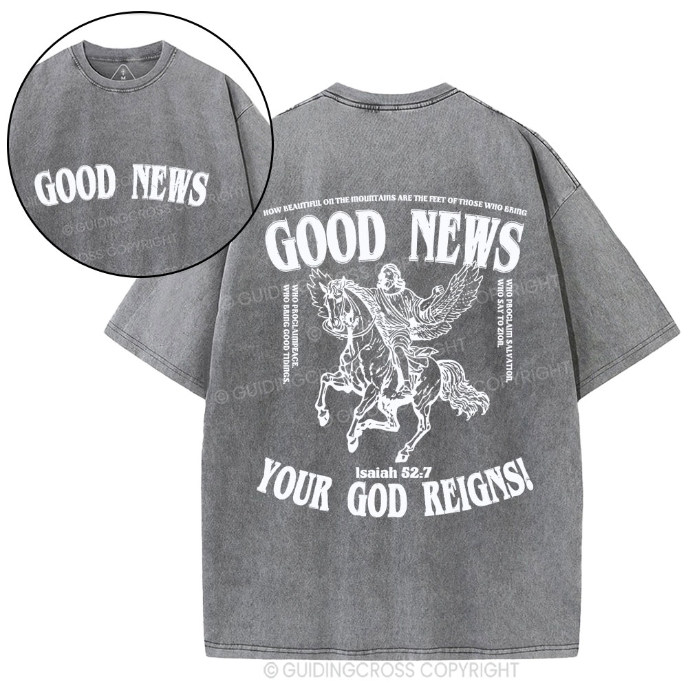 Good News Christian Washed T-Shirt
