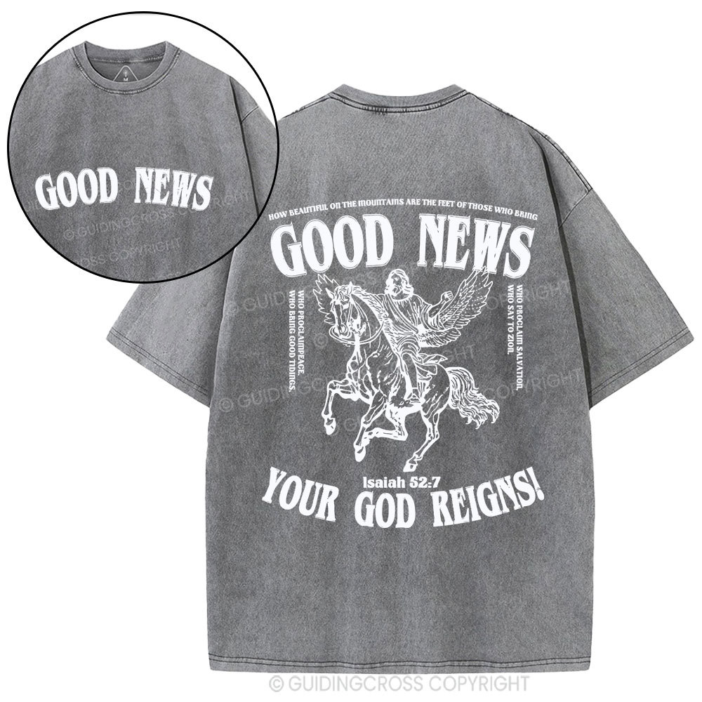 Good News Christian Washed T-Shirt