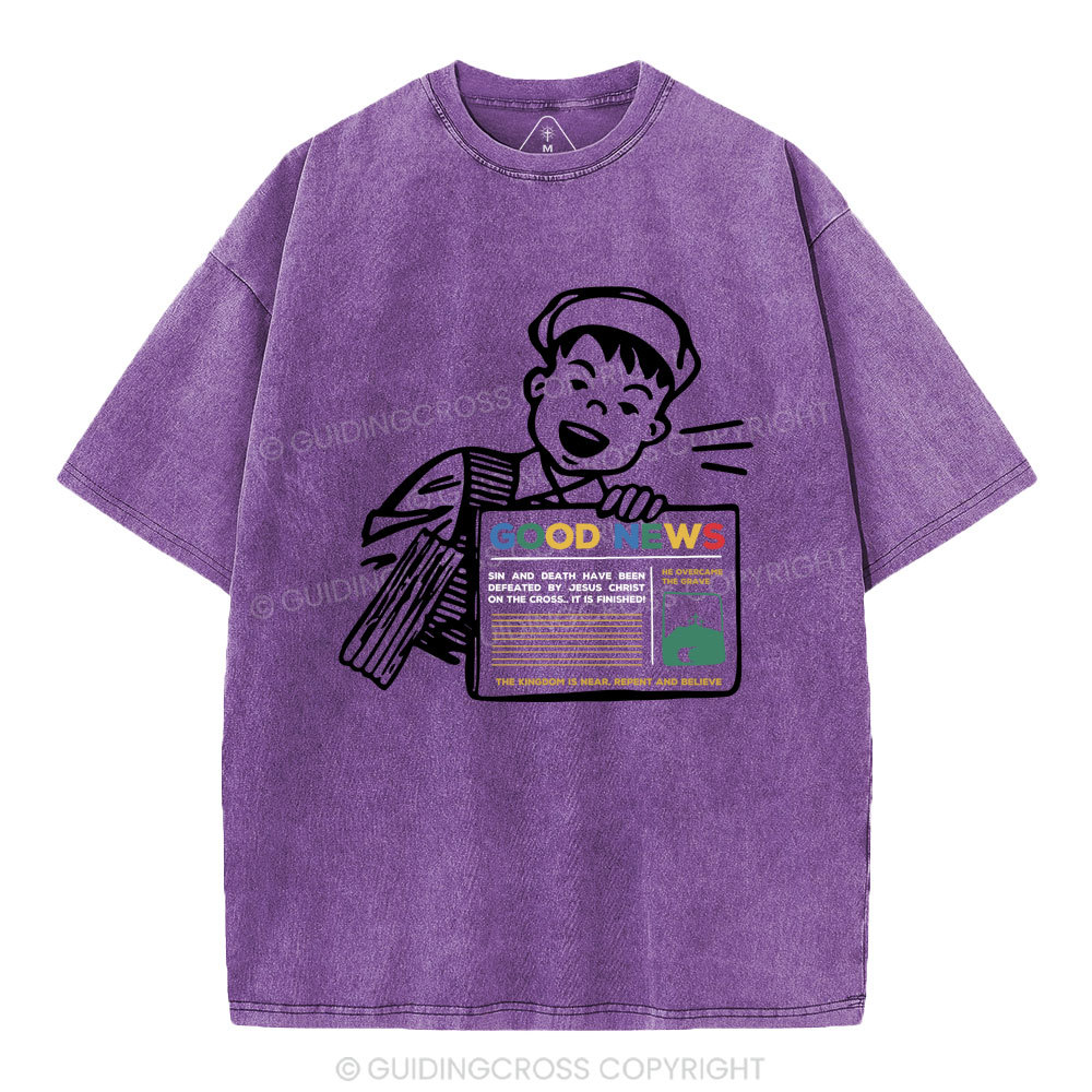 Good News Christian Washed T-Shirt