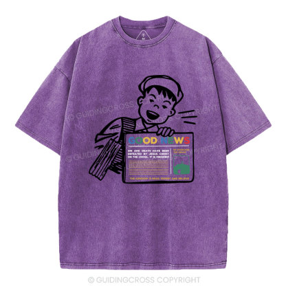 Good News Christian Washed T-Shirt