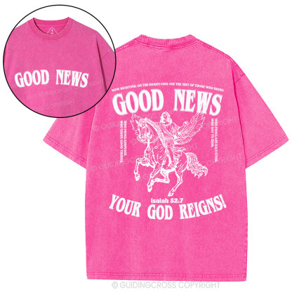 Good News Christian Washed T-Shirt