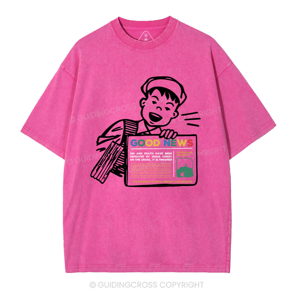 Good News Christian Washed T-Shirt