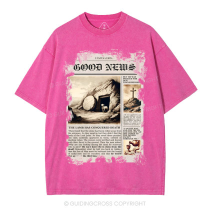 Good News  Christian Washed T-Shirt