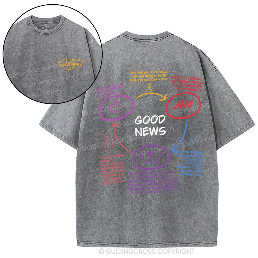 Good News  Christian Washed T-Shirt