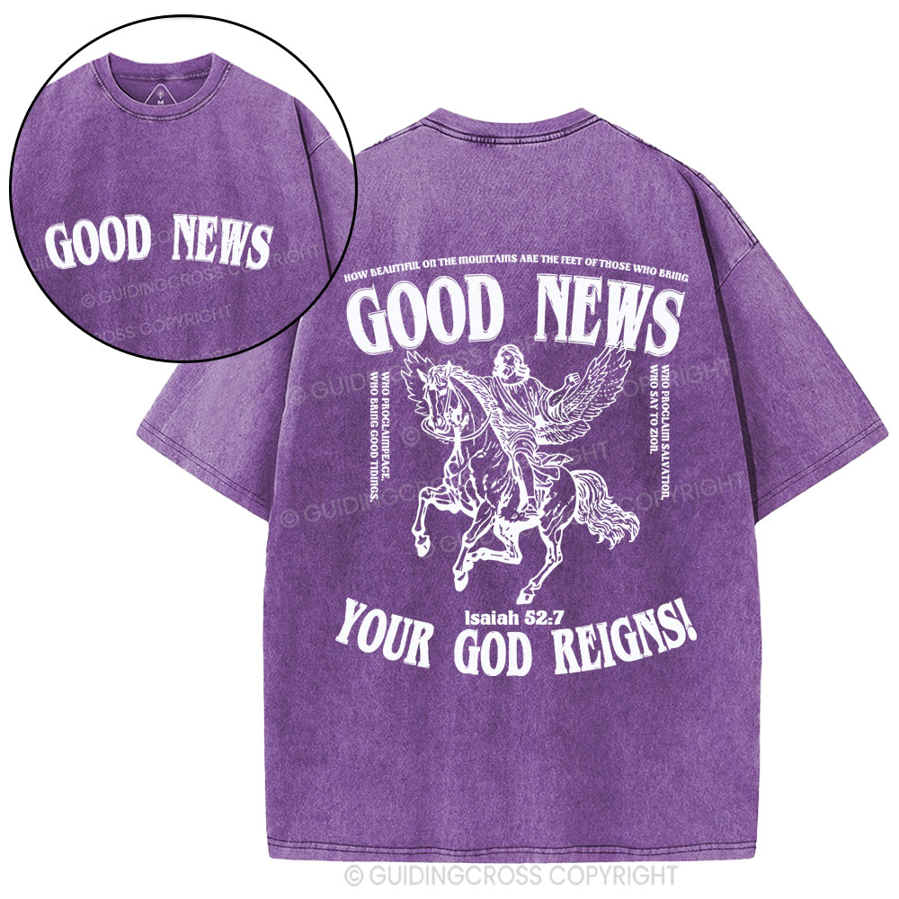 Good News Christian Washed T-Shirt
