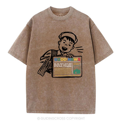 Good News Christian Washed T-Shirt
