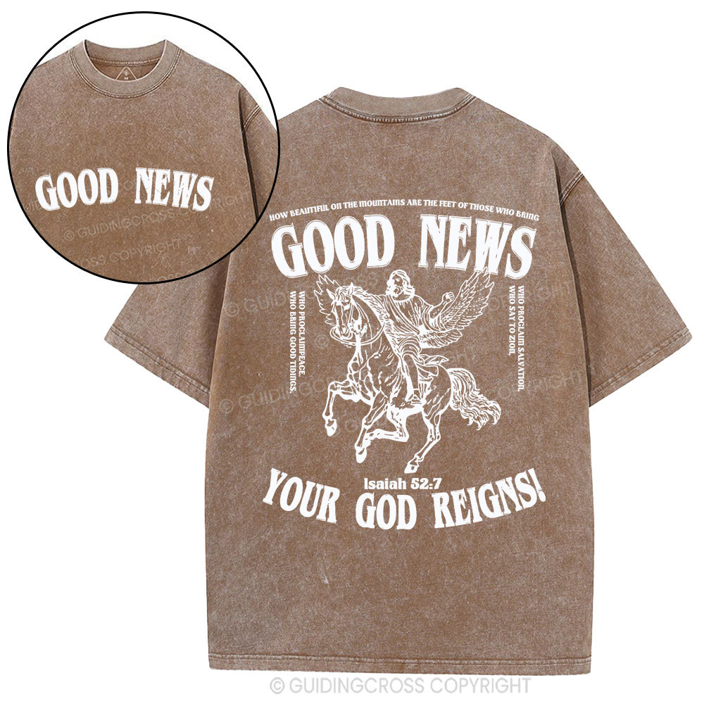 Good News Christian Washed T-Shirt