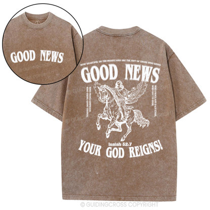 Good News Christian Washed T-Shirt