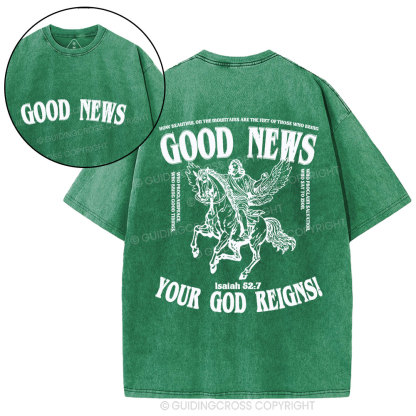 Good News Christian Washed T-Shirt
