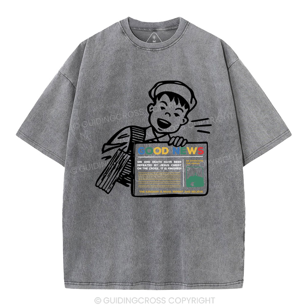 Good News Christian Washed T-Shirt