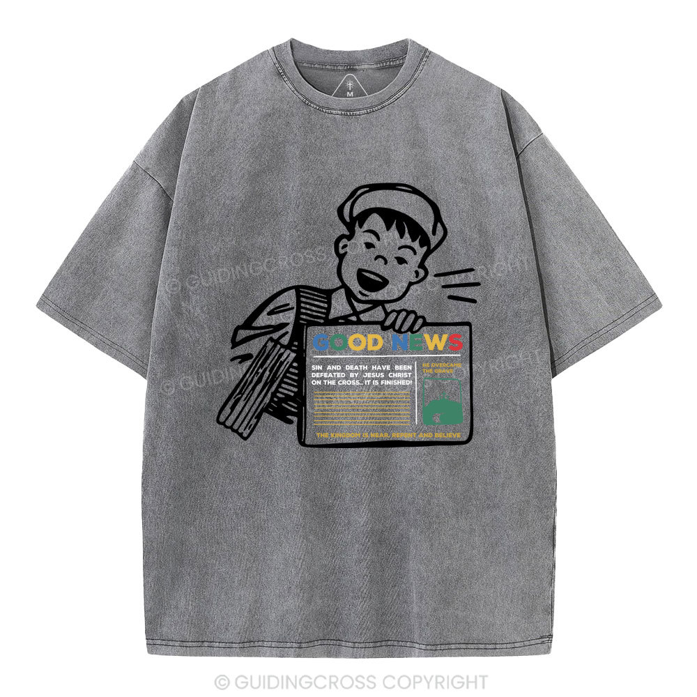 Good News Christian Washed T-Shirt
