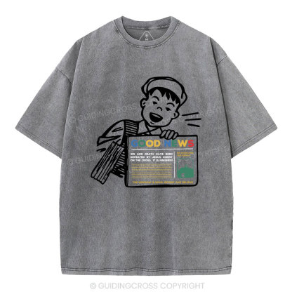 Good News Christian Washed T-Shirt