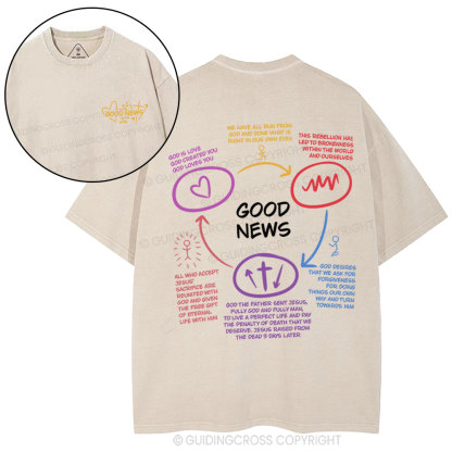 Good News  Christian Washed T-Shirt