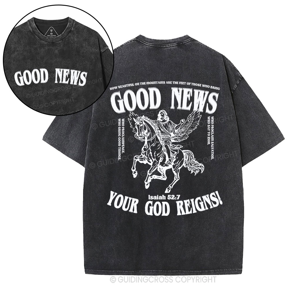 Good News Christian Washed T-Shirt