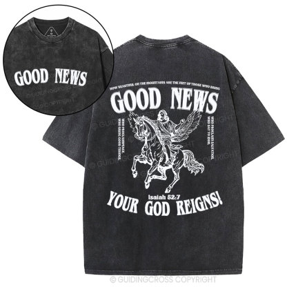 Good News Christian Washed T-Shirt