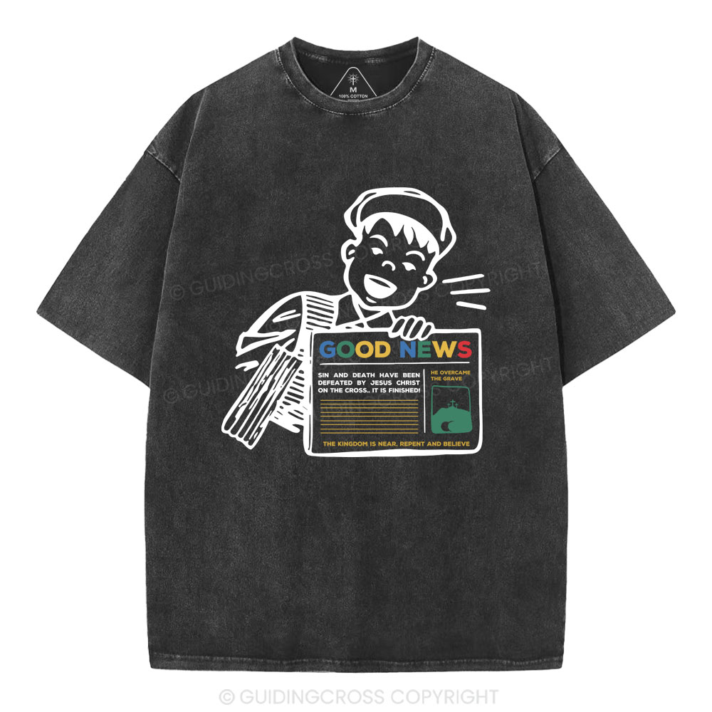 Good News Christian Washed T-Shirt