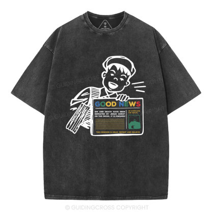Good News Christian Washed T-Shirt