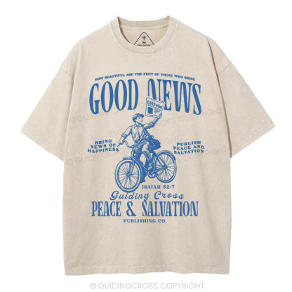Good News Christian Washed T-Shirt