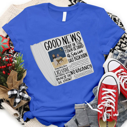 Good News Christmas Christian T-Shirt