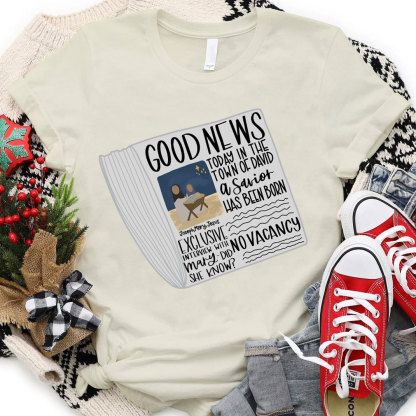 Good News Christmas Christian T-Shirt