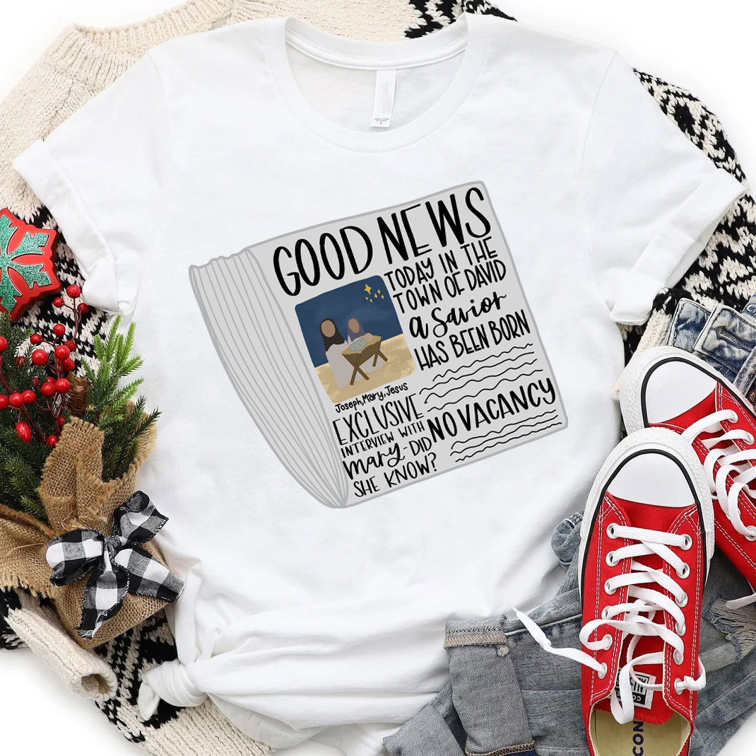 Good News Christmas Christian T-Shirt