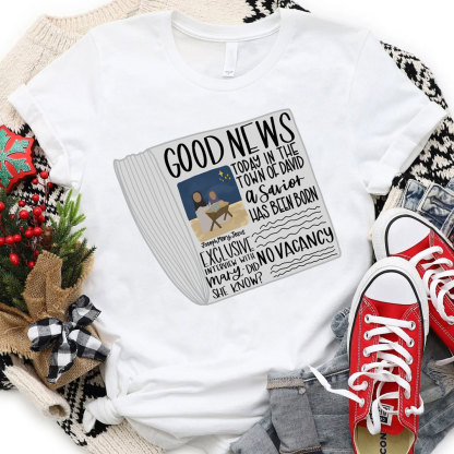 Good News Christmas Christian T-Shirt