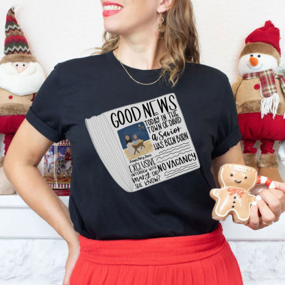Good News Christmas Christian T-Shirt