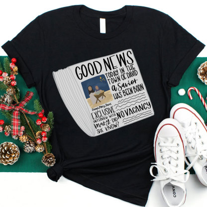 Good News Christmas Christian T-Shirt