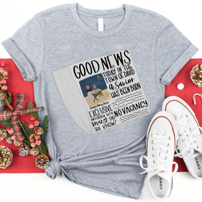 Good News Christmas Christian T-Shirt