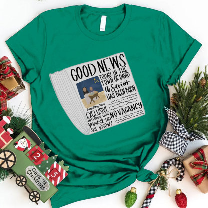 Good News Christmas Christian T-Shirt