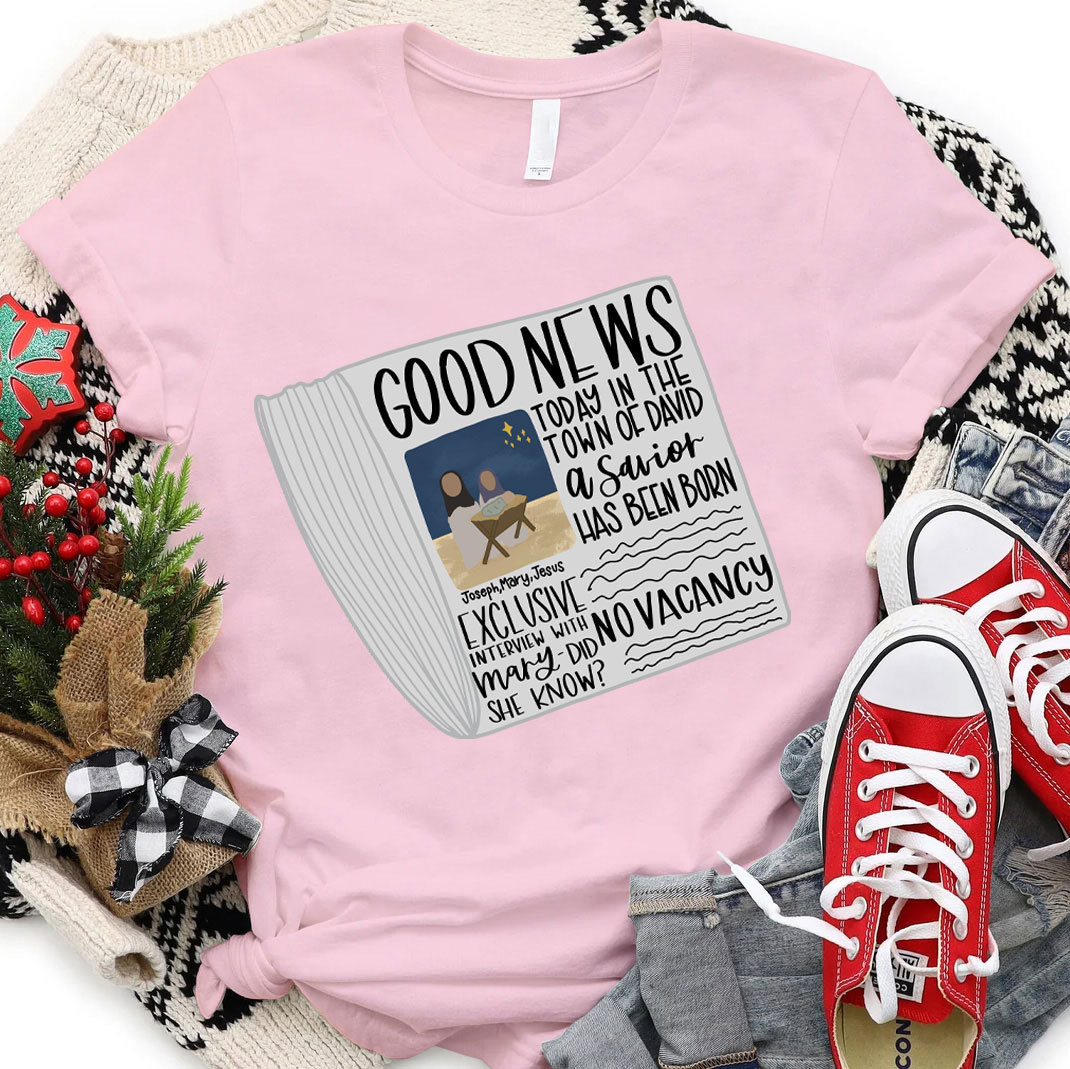 Good News Christmas Christian T-Shirt