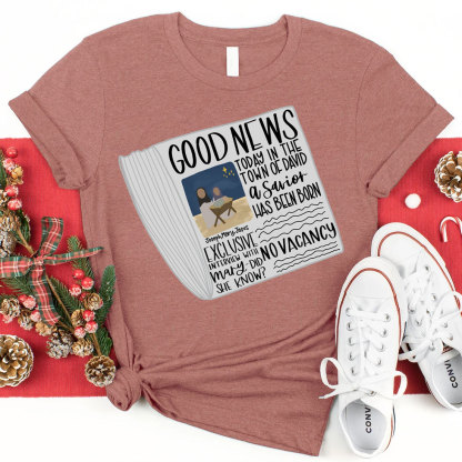 Good News Christmas Christian T-Shirt